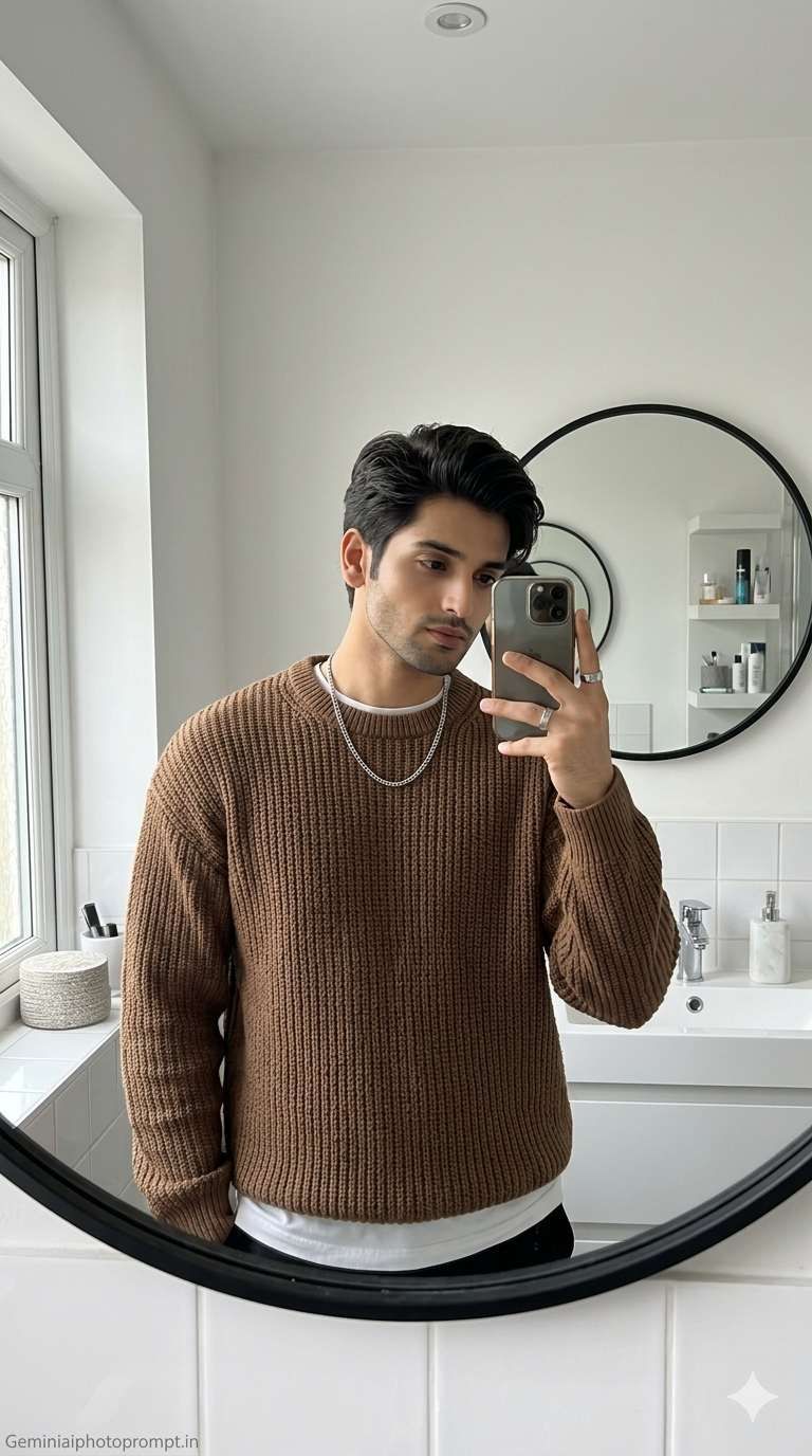 Mirror selfie Gemini prompt