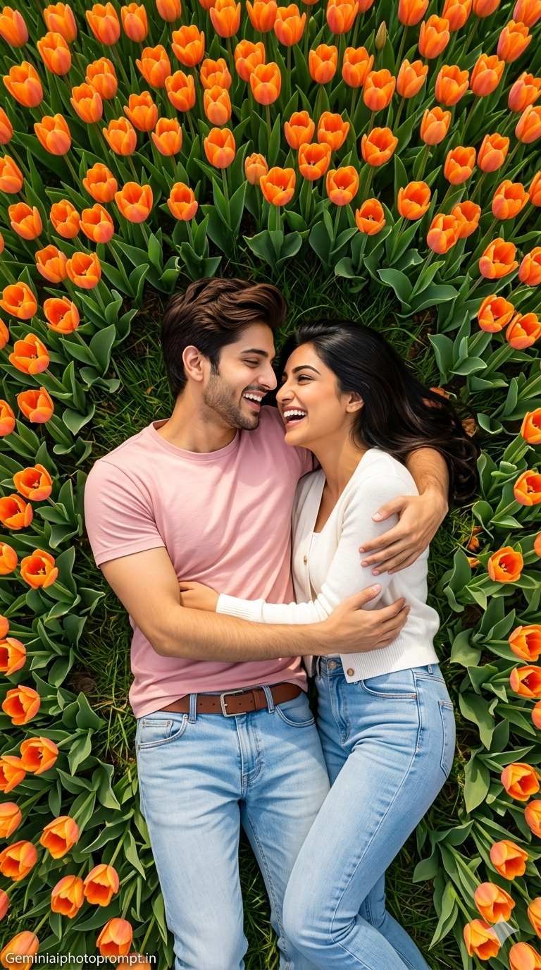 Realistic couple photo prompt