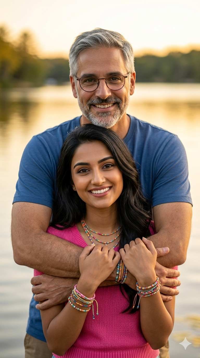 Prompt for Gemini AI father and daughter photo free