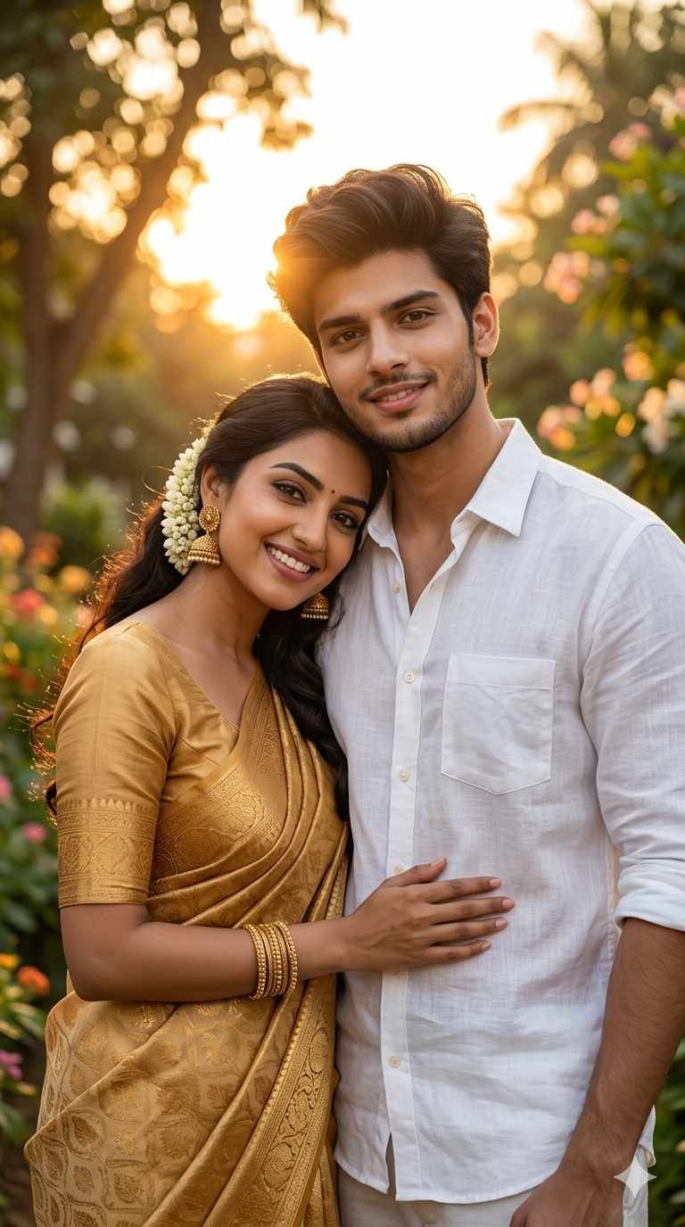 Romantic couple AI prompts