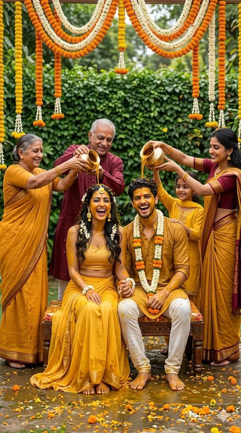 Couple haldi prompt template