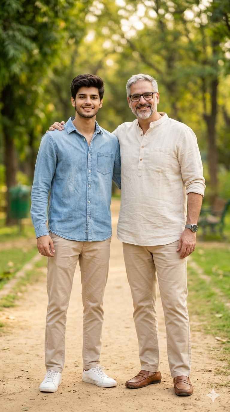 Father and son prompt for gemini free