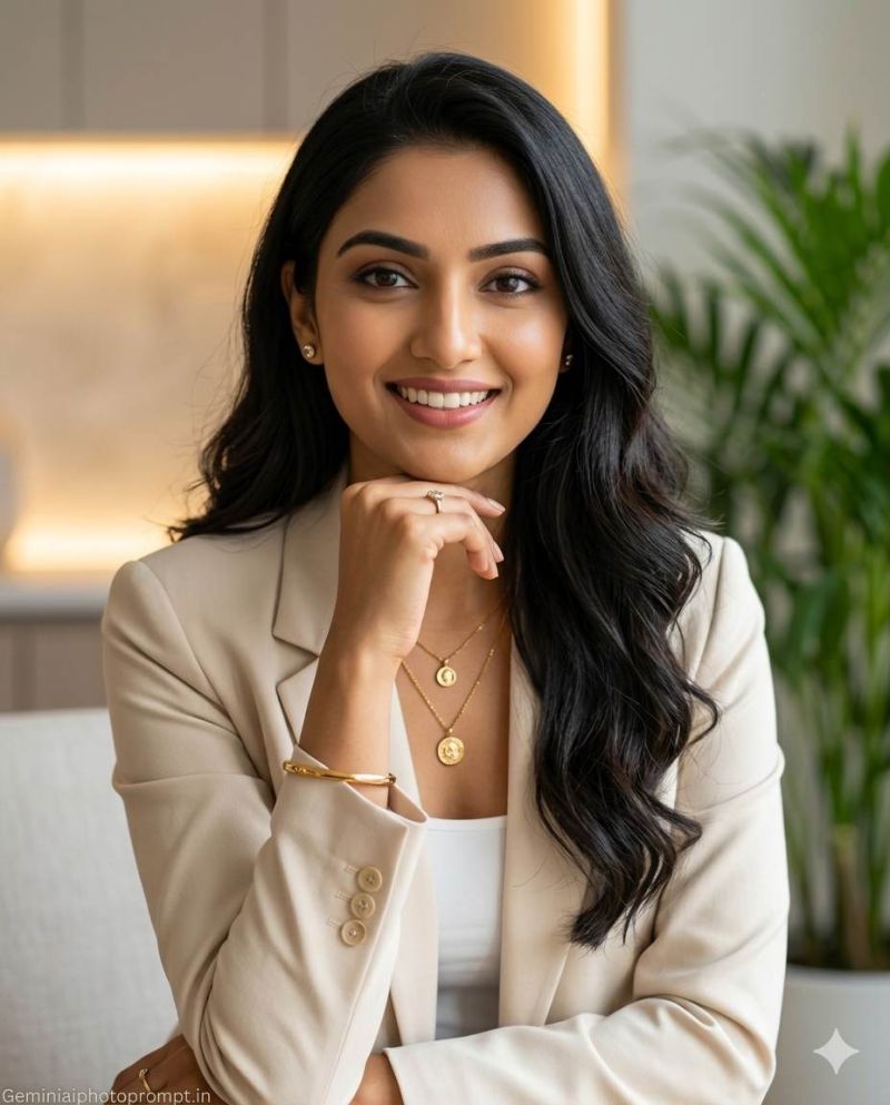 Gemini prompt for LinkedIn profile picture for woman
